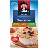 Quaker instant oatmeal original individual packets 48 count. Quaker Instant Oatmeal Flavor Variety Pack 10 Ct Allergy And Ingredient Information