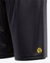 Download Basketball Reversible Mesh Short Mockup Front Half Side View In Apparel Mockups On Yellow Images Object Mockups