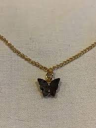 Black Butterfly Necklace Beautiful Necklaces Necklace Unique Items Products