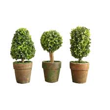 Topiary styled illustrations & vectors. Pvc Topiary In Pot Set Of 3 Styles Artificial Plant Shrub Bush Country Home Garden D Cor Artificial Dried Flora Amazon Com Au