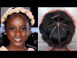 Faux Braid Crown X2f Halo Kids Natural Hairstyles Iamawog Youtube Natural Hair Styles Braided Crown Hairstyles Flower Girl Hairstyles