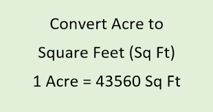 1 acre = 43,560 square feet 1 acre = 4046.86 square meters Acre To Square Feet Acre To Sq Yards Acre To Hectare Land Area Unit Converter