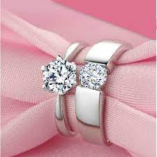 Cheap Matching Promise Rings For Him And Her Matching Promise Rings Delicate Silver Rings Couple Wedding Rings