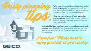 Geico hasn't always been synonymous with the gecko. Geico S Tips For Safe Holiday Entertaining Business Wire