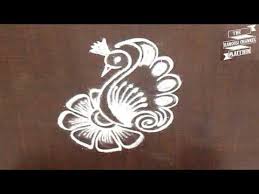 Very Simple Rangoli Design For Daily Purpose Youtube Rangoli Designs Rangoli Border Designs Small Rangoli Design
