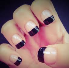 70 Very Stylish Black French Tip Nail Art Design Ideas Stiletto nails with pink and zebra print.