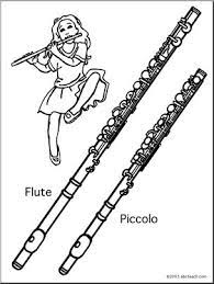 Free coloring sheets to print and download. Coloring Page Flute And Piccolo Abcteach
