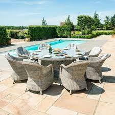 We did not find results for: Maze Rattan Oxford 8 Seat Round Fire Pit Dining Set With Heritage Chairs Fusion Furniture Store