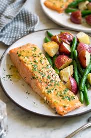baked salmon with ery honey