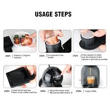 Find the perfect coffee pod machine with nescafé® dolce gusto® coffee makers, & make all your favourite coffee pod drinks & flavours. Icafilas Adapter For Dolce Gusto Capsule Holder For Originial Nespresso Capsule Transfer Dolce Gusto New Desgin Masonry Surface Coffee Filters Aliexpress