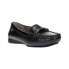 womens life stride vanity loafer size 65 w black polyurethane