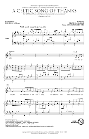Celtic music is dispersed pretty evenly between jigs and reels in my experience. Douglas Nolan A Celtic Song Of Thanks Sheet Music Download Pdf Score 251887