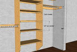 Mark the position on each wall for pole. Closet Shelving Layout Design Thisiscarpentry