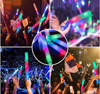 Amazon.com: SHQDD 100PCS LED Foam Sticks, Foam Light Up ...