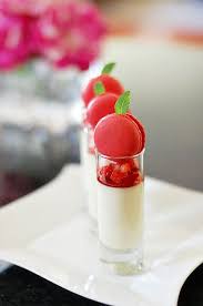 Panna Cotta With Raspberry Macaron 3 Desserts Food Perfect Desserts