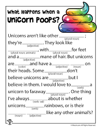 These free mad libs story templates are funny, silly, and tons of fun. Printable Unicorn Mad Libs Woo Jr Kids Activities Kids Mad Libs Funny Mad Libs Printable Mad Libs