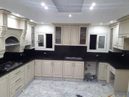 تجليد مطبخ جيرانيت اسود جلاكسي Alhosainy Marble الحسيني للرخام فيسبوك