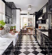 Black and white kitchens work great with the open shelving trend. Pin On Home Spaces We Love