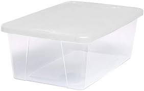 Online shopping for heavy duty storage bins from a great selection at tsunamicase.com. Amazon Com Homz Plastic Storage Bins Snap Lock White Lids 6 Quart Clear Stackable 10 Pack Home Kitchen