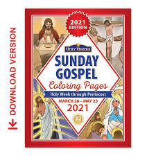 My gospel coloring book print off the cover sheet for the coloring book. Sunday Gospel Coloring Book