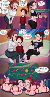 christmas, original characters, shadman, 2girls, age difference - Rule 34  XYZ