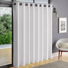 Shop for patio door curtains at bed bath & beyond. Corrigan Studio Heil Patio Solid Color Room Darkening Grommet Single Curtain Panel Reviews Wayfair