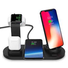 3 In 1 Charging Dock Holder For Apple Watch Iphone Airpods Dock Wireless Charger Station Mounts Base Apple Watch Iphone Wireless Charger Apple Watch Charging