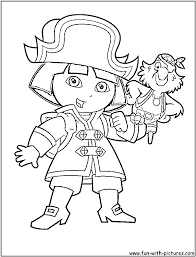 These free halloween coloring pages for kids are so much fun to color this season! Dora The Pirate Coloring Page Pirate Coloring Pages Halloween Coloring Pages Dora Coloring