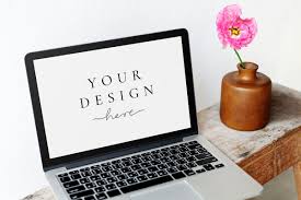 Download Premium Psd Of Laptop Screen Mockup By A Pink Peony 1210017 Design Mockup Free Pink Peonies Laptop Screen
