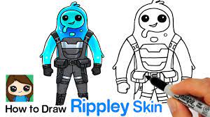Grab your pencil and paper and watch as i guide you through these easy to follow drawing instructions. How To Draw Fortnite Rippley Skin Youtube