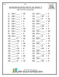 free 4th grade math worksheets division tables related facts 10s 2 gif 780 1 009 pixels 4th grade math worksheets division worksheets math division worksheets