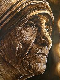 Download a coloring page/paper doll of blessed mother teresa of calcutta. Mother Teresa Drawing By Simon Yorke Saatchi Art