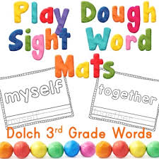 Almost all of 3rd grade coloring pages are designed for bored girls, rainy day, or even a road trip. Third Grade Sight Word Play Dough Mats Center Activity Or Coloring Pages Teaching In Blue Jeans