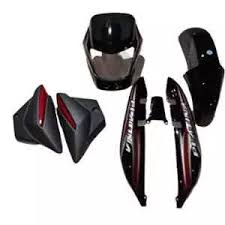 Ultra Full Fiber Body Kit For PLATINA 100 OM BLACK MAROON