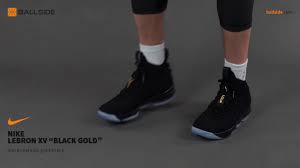 Nike lebron lebron 11 lebron james nike free shoes nike shoes outlet running shoes nike air jordan retro nike design vintage nike. Nike Lebron Xv Black Gold On Feet Youtube