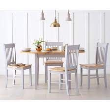Check spelling or type a new query. Adler Extending Oak Grey Dining Set 4 Dining Chairs Fads
