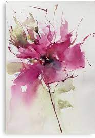 Abstract Watercolor Flower
