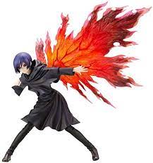 The anime character touka kirishima is a teen with to neck length purple hair and blue eyes. Artfx J Touka Kirishima Tokyo Ghoul Re 1 8 Pre Painted Pvc Figure Amazon De Spielzeug