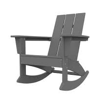 Sol 72 Outdoor Polywood Modern Adirondack Rocking Chair Wayfair In 2020 Adirondack Rocking Chair Patio Rocking Chairs Outdoor Rocking Chairs