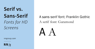In fact, lacking the serifs is what makes this font style so appealing to the eye when viewed online. Serif Vs Sans Serif Fonts For Hd Screens