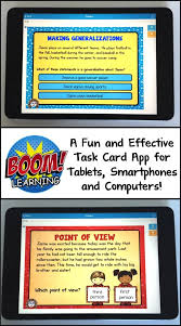 Get Task Cards On Your Tablet Smart Phone Or Computer Task Cards Digital Task Cards Tablet