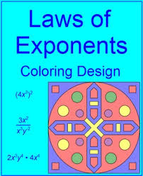 Color by numbers are always a hit! Exponents Laws Of Exponents Coloring Activty Tpt