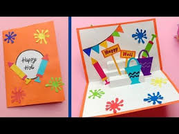 In this video you can learn how to make holi greeting card i have some amazing ideas for you!! How To Make Holi Card Holi Card Holi Greeting Card Holi Card Making Ideas Happy Holi Card Artofit