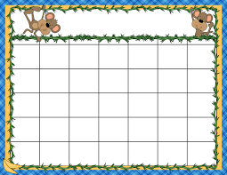 Unit Plan Calendar Template Templates Preschool Printable