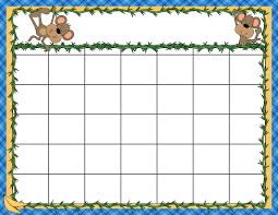 unit plan calendar template templates preschool printable