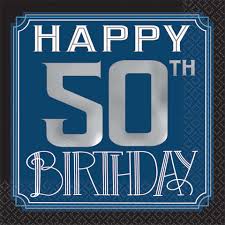 Celebrate this milestone with 50th birthday party games planned especially for the guest of honor. Happy Birthday Man 50th Birthday Beverage Napkins Walmart Com Walmart Com