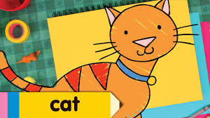 Circles are one of the harder shapes for them to draw, and i've found that a roll of masking tape is the perfect template for them to hold and trace. How To Draw A Cat Easy Drawing Lesson For Kids Step By Step