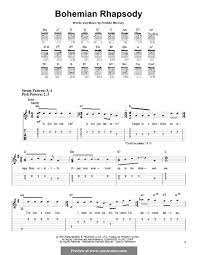 Piano Vocal Version Bohemian Rhapsody Queen By Freddie Mercury On Musicaneo Bohemian Rhapsody Guitar Tabs Songs Ukulele Fingerpicking Songs