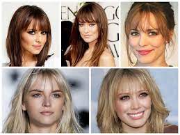 Tousle the hair and spritz with a volumizing hair spray. This Is Best For Women With A Square Or Oblong Face Shape Or Women With Hard Features Haircut For Big Forehead Large Forehead Hairstyles Face Shape Hairstyles