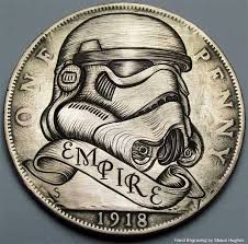 These Star Wars Inspired Hand Engraved Coins Are Insanely Awesome Coin Art Coins Hand Engraving